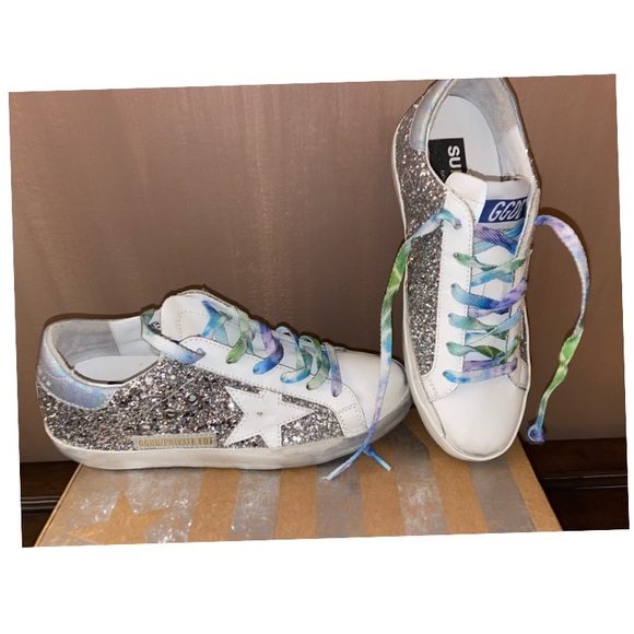 Golden Goose Shoes - Golden Goose Limited Iridescent Glitter Sneakers BNWT